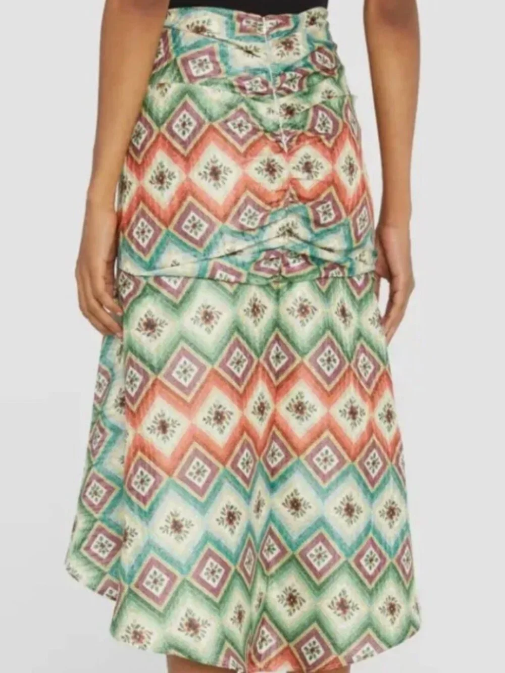 Autumn Adeigbo Soraya Woven Diamond Designer Skirt Size 0